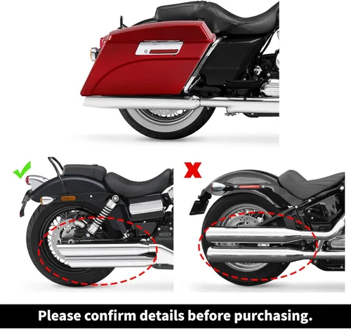 Vista 3 de Alforjas rígidas con soportes de conversión para Harley Davidson 1984-2017 Softail Modelos FLST FLSTC FLSTF FLSTN FLSTS modelos Rojo