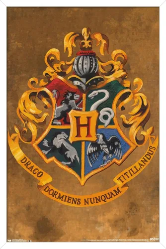 Vista 14 de Trends International Wizarding World: Harry Potter-Hogwarts, póster de pared con cresta de 14.725 x 22.375 pulgadas, versión enmarcada de madera