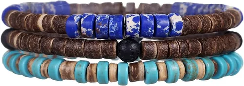 Vista 14 de Gothic Bracelet Adjustable Punk Braided Multilayer Grunge Set Beaded Bracelets Emo Metal Cuff Wrap Bracelets Stackable Meaningful Gift