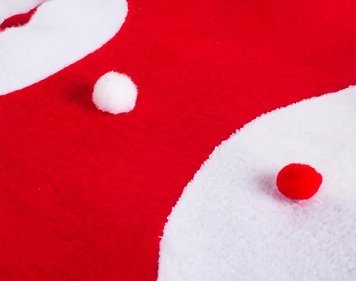 Vista 5 de Lilax Vestido de Navidad para niñas pequeñas, disfraz de fiesta de Papá Noel rojo con cinturón, Negro