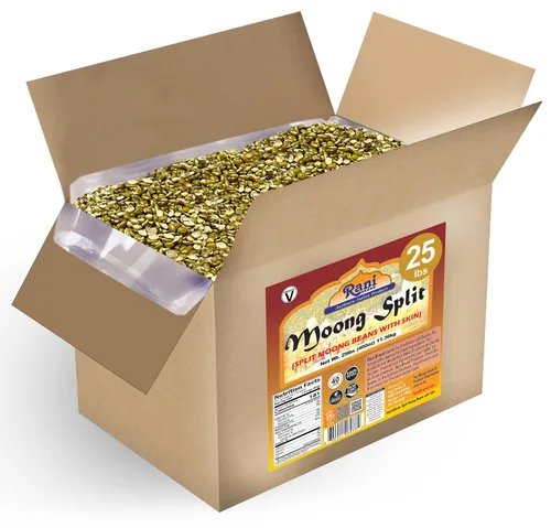 Vista 18 de Rani Moong Dal (frijoles mung partidos sin piel) Lentejas indias 14 oz (400 g) ~ Todo natural Apto para celíacos Sin OGM Kosher Vegano