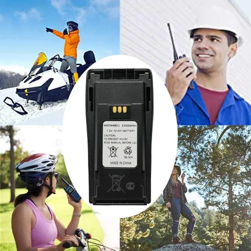Vista 6 de NNTN4851 NNTN4851A NNTN4496 NNTN4497AR NNTN4970A 7.2V 2200mAh Ni-MH Reemplazo de batería de radio bidireccional para Motorola CP040 CP140 CP150