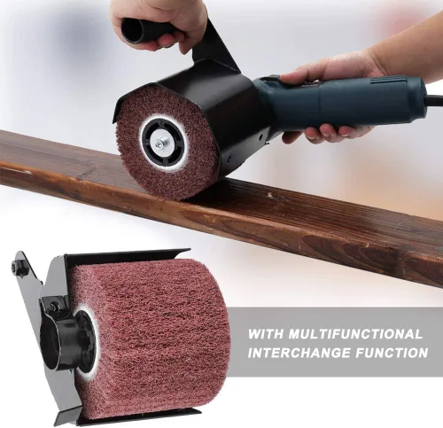Vista 4 de Amoladora angular Pulido Ruedas Accesorios multifuncionales para molienda de superficies de madera de metal