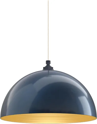 Vista 22 de Steel Lighting Co. Melrose - Lámpara colgante Montada en el techo Cúpula redonda de 18 pulgadas Estilo moderno contemporáneo de granja