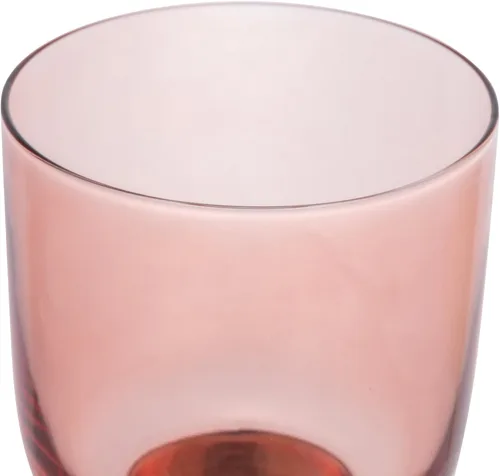 Vista 4 de Creative Co-Op Vasos soplados a mano, 6 onzas, cristalería de 4 colores surtidos, multicolor