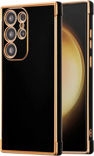 Vista 14 de RALEAVO para Samsung Galaxy S21 5G Funda de teléfono con borde chapado de lujo, cubierta delgada ligera brillante con brillo, cubierta protectora