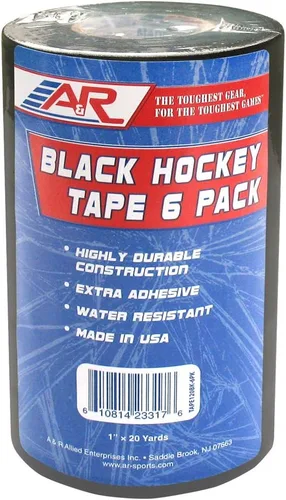 Vista 5 de A&R Sports Cinta de hockey negra