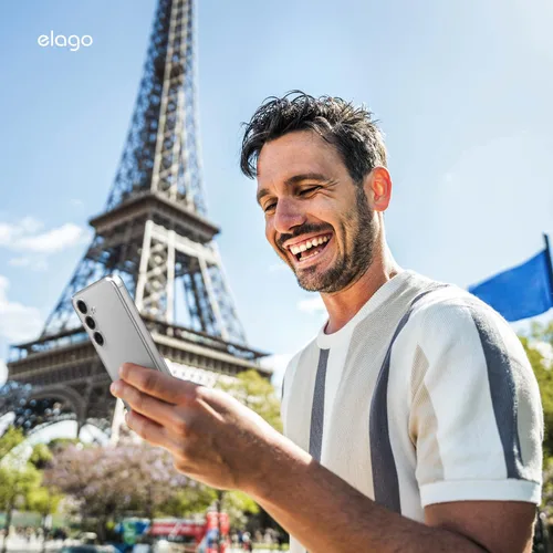 Vista 9 de elago Funda híbrida diseñada para Samsung Galaxy S25 de 6.2 pulgadas, funda protectora con tecnología PC/TPU, recortes precisos de cámara, diseño
