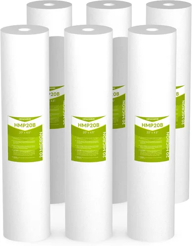 Vista 9 de Cartucho de filtro de agua para toda la casa de 1 micrón, filtros de sedimentos para agua de pozo, reemplazo universal para cualquier carcasa grande