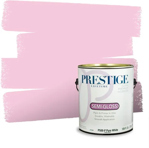Vista 610 de Prestige Paints Pintura exterior e imprimación en uno, 1 galón, plano, coincidencia comparable de Valspar* Amber Rose*