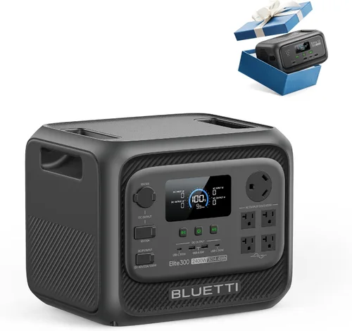 Vista 12 de BLUETTI Generador solar Elite 300 con panel solar de 350W incluido