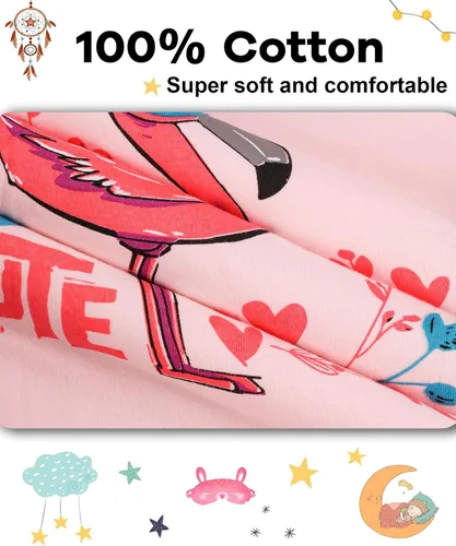 Vista 5 de DAUGHTER QUEEN Pijamas de Halloween de 18 meses a 12 años para niños y niñas, ropa de dormir 100% algodón
