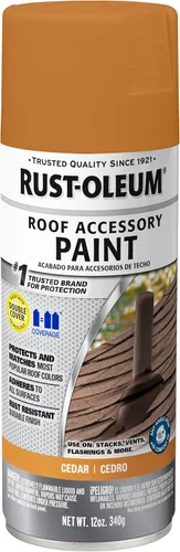 Vista 5 de Rust-Oleum 302125 Pintura en aerosol para recubrimiento de accesorios de techado, 12 onzas, Espresso Shake Batido Espresso
