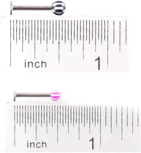 Vista 3 de 110 piezas de piercing para el cuerpo: cejas, ombligo, vientre, lengua, labio, 22 tipos de piercings