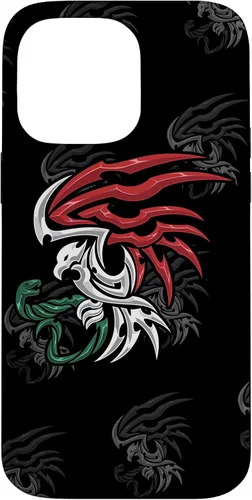 Vista 21 de Bandera de México - Funda estilo tribal del escudo de armas mexicano para iPhone 17