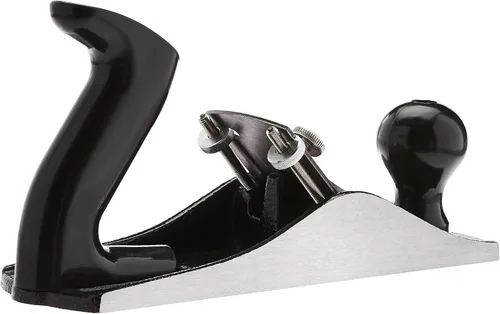 Vista 3 de Amazon Basics Cepillo Manual de Carpintería - Cepillo de Banco Ajustable No.4 con Hoja de 2 Pulgadas para Alisar Madera, Gris/Negro