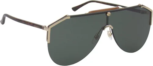 Vista 2 de GUCCI Web Combi Máscara de lentes de sol color marrón Havana DoradoVerdeHavana