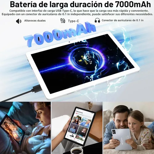 Vista 5 de EITOMIN Android Tablet 10 pulgadas 2026 Última tableta con teclado 14GB+128GB Octa-Core Processor,1TBExpand,Incell screen,5G+2.4GHz
