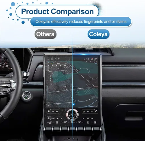 Vista 6 de Protector de pantalla de terreno 2025 2026 para GMC Terrain (Elevation/Denali/AT4), pantalla táctil de 15 pulgadas, vidrio templado 9H 2026 2025