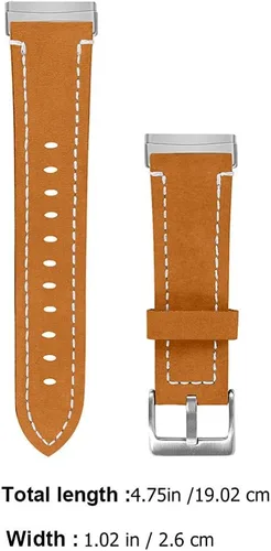 Vista 3 de UKCOCO Correa de reloj de silicona fina Correa de reloj Relojes Inteligentes para mujer 3 pulsera delgada duradera Correa de reloj de cuero genuino