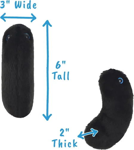Vista 2 de GIANT MICROBES Black Death (The Plague) Muñeco de peluche - (Yersinia pestis)
