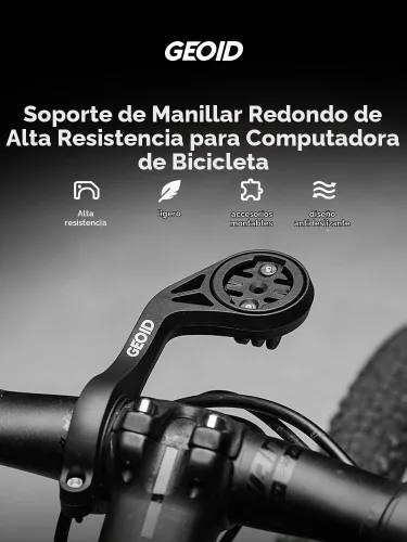 Vista 2 de Soporte para computadora de bicicleta, soporte frontal exterior para bicicleta de carretera, compatible con Garmin Wahoo Bryton Magene Cycplus
