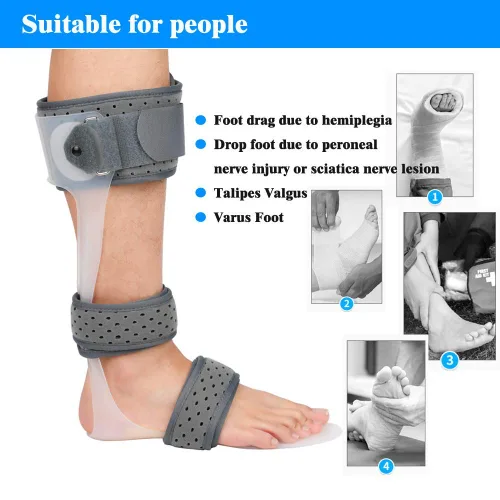 Vista 3 de AFO - Soporte médico de corrección postural de tobillo y pie para ortesis de pie (derecha/L)