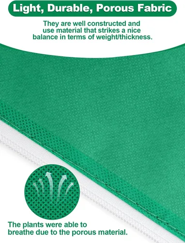Vista 4 de Cubiertas para Plantas más Gruesas, Chaqueta de Protección contra Heladas 2.36 oz/yd², 2'x2.6' Cubiertas Reutilizables para Plantas de Invierno