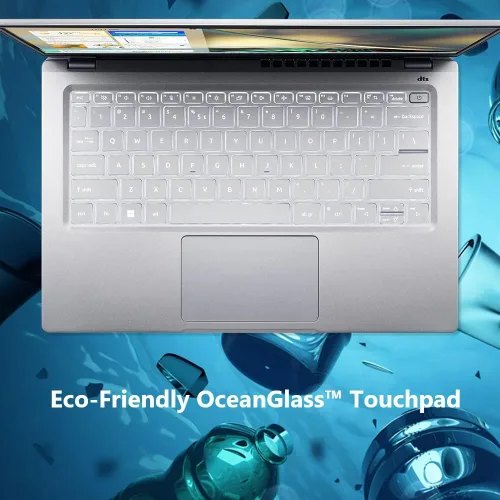 Vista 7 de Acer Swift 3 Intel Evo Thin&Light Laptop 14 pulgadas QHD 100% sRGB Intel Core i7-1260P Gráficos Intel Iris Xe 16 GB LPDDR4X SSD de 1 TB