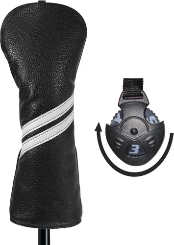 Vista 9 de Fundas para cabezas de palo de golf - Juego de 4 piezas o 1 pieza de accesorios de golf, fundas para palos de golf para maderas y conductores