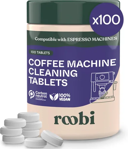 Vista 12 de Roobi Polvo limpiador profesional para máquina de café expreso. Polvo limpiador de espresso neutro en carbono. Hasta 90 usos, 31.75 oz.
