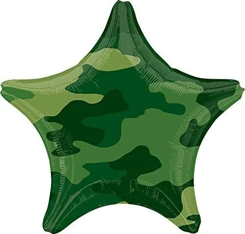 Vista 3 de Suministros de fiesta de camuflaje de tanque del ejército, decoraciones de ramo de globos