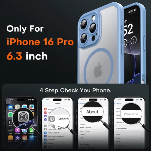 Vista 217 de TOCOL Funda para iPhone 11, compatible con Magsafe, protección completa de cámara, imanes integrados, protección contra caídas, funda translúcida