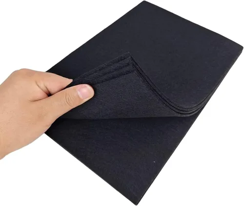 Vista 4 de Jtnohx - Fieltro rígido, hojas de fieltro de 2 mm de grosor para manualidades, cuadrados de tela de fieltro dura de 20,3 x 30,5 cm, 8 piezas