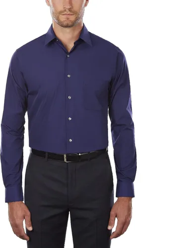 Vista 2 de Van Heusen Camisas de vestir de popelina de corte alto para hombre