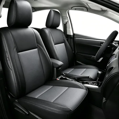 Vista 30 de Seat Covers for Mazda 3 2014 2015 2016 2017 2018 Custom Fit,Faux Leather Waterproof AirbagCompatible Car Seat Cover Full Set Black