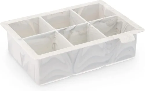 Vista 6 de True Colossal - Bandeja para cubitos de hielo, molde grande de silicona para cubos de 2 pulgadas, fácil de liberar, perfecta para whisky, cócteles