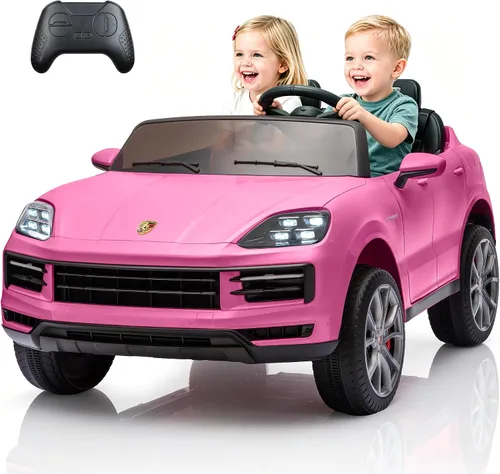 Vista 8 de Juguetes para niños pequeños de 24 V, auto con licencia Porsche Negro