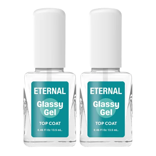 Vista 16 de Eternal Capa superior de secado rápido Sellador de esmalte de uñas de alto brillo de secado rápido, acabado transparente resistente a las manchas
