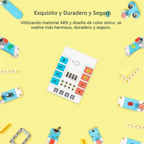 Vista 2 de ELECFREAKS Microbit Nezha Inventor Kit Planet X Sensores de arranque con más de 40 proyectos de aprendizaje y más de 400 ladrillos, placa