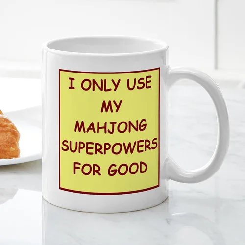 Vista 3 de CafePress Mahjong Mugs - Taza de café de cerámica de 11 oz (11.0 fl oz)
