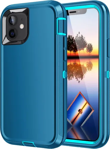 Vista 40 de Funda para iPhone 11, a prueba de golpes, caídas y polvo, protección de cuerpo completo de 3 capas, cubierta dura de alto impacto de alta Negro
