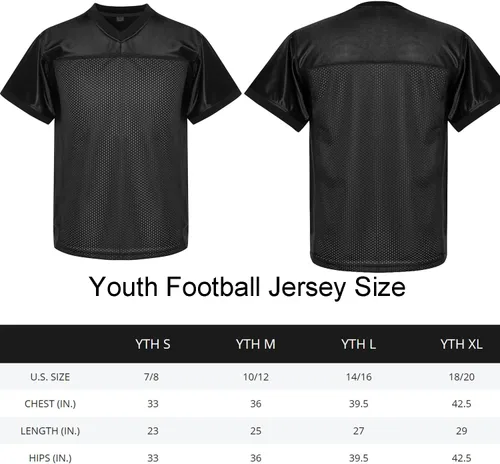 Vista 7 de Camiseta de fútbol en blanco para niños, camiseta deportiva de práctica atlética para niños, camiseta de hip hop para fiesta