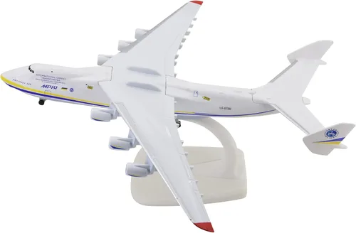Vista 6 de TANG DYNASTY 1:400 Antonov An-225 Mriya Modelo de avión de transporte grande, avión fundido a presión, para coleccionar y regalo, decoración