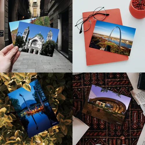 Vista 7 de Paquete de 20 postales de paisaje vintage de Estados Unidos de Estados Unidos, Missouri, postales de todo el mundo, tarjetas de felicitación