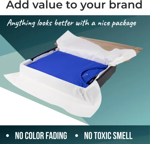 Vista 4 de IDL Packaging SatinPack™ - Rollo de papel de seda de 18 pulgadas x 1800 pies, 20 pesos básicos, color blanco, papel de seda decorativo sin ácidos