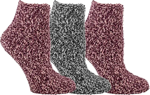 Vista 13 de Dr. Scholl's Calcetines de invierno Fairisle para mujer, surtido negro, 4-10, paquete de 3