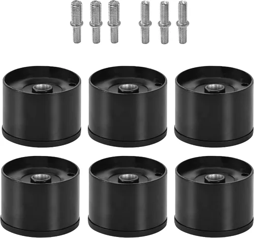 Vista 11 de Patas de metal de 2 pulgadas de repuesto para base de cama ajustable eléctrica, tornillo no ajustable en patas cortas