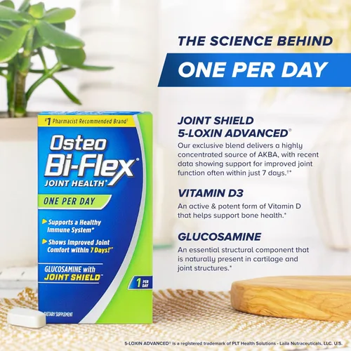 Vista 6 de Osteo Bi-Flex Glucosamina con vitamina D, One Per Day by Osteo Bi-flex, salud de las articulaciones, 130 tabletas recubiertas, 130