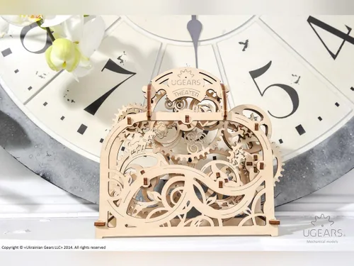 Vista 5 de UGEARS - Theater, 3D Wood Mounting Kit Without Glue (Theatre)
